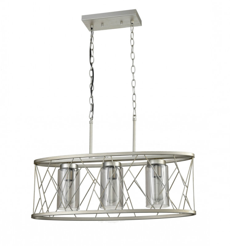 Подвесной светильник 20*70*125 см, 3*E27 сатин никель Vele Luce Voyage VL6083P03