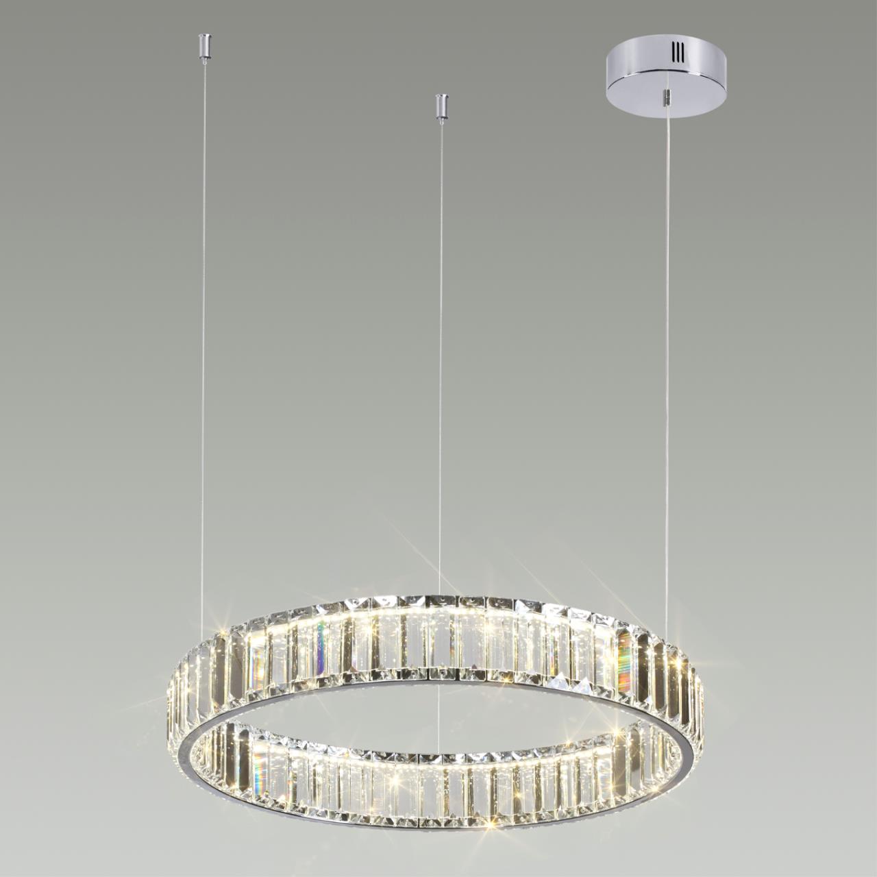 Светильник 50 см, 30W, 4000K, Odeon Light L-vision 4930/30L, хром