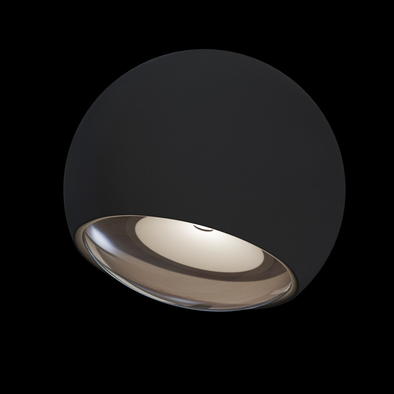Настенный светодиодный светильник Maytoni Stream O032WL-L3B3K, 3W LED, 3000K, черный