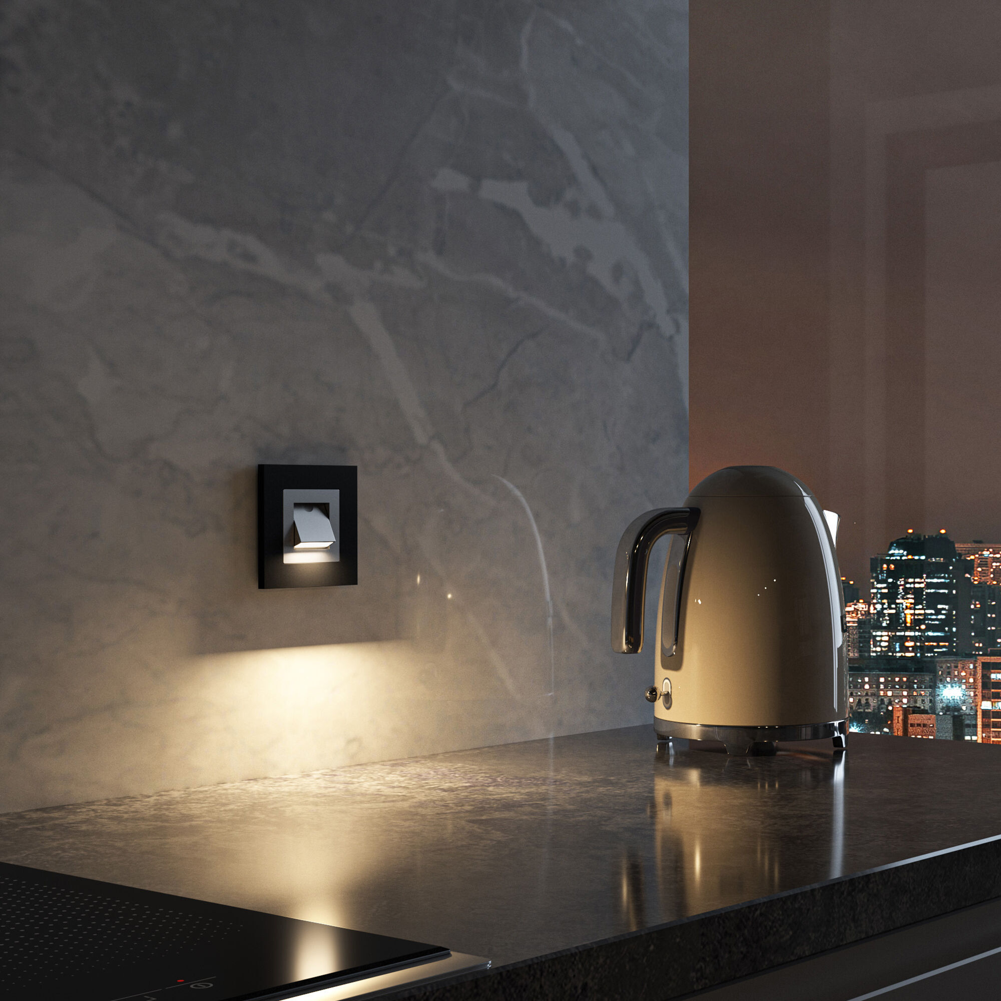 W1154706 Поворотная встраиваемая LED подсветка Turn, серебряный Werkel, 4690389199165