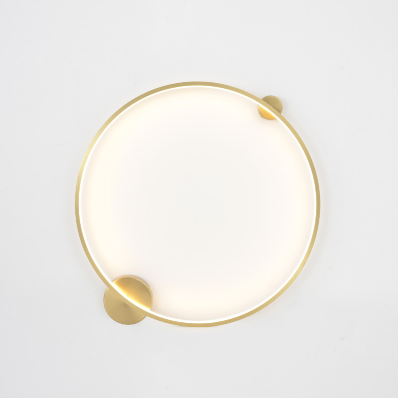 Настенный светильник 60 см, 26W, 3000-6000K, Crystal Lux REAL AP26W LED BRASS, латунь
