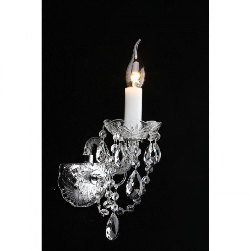 Бра 20*13*35 см, 1*E14, 40W, Aployt Marunia APL.814.01.01, прозрачный
