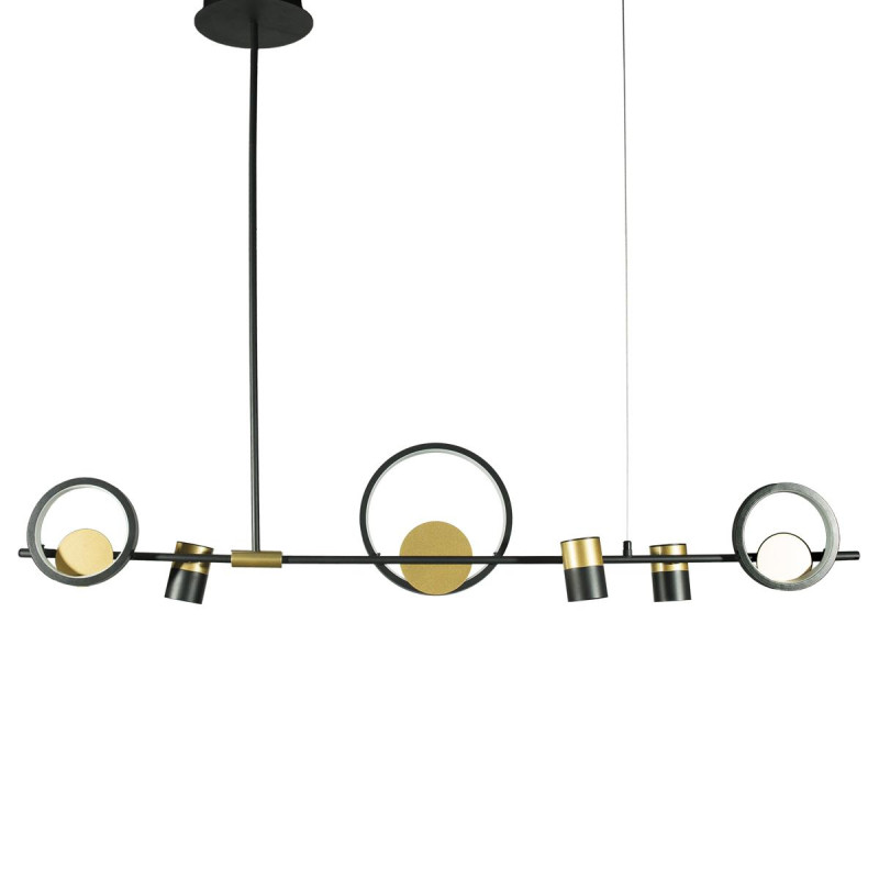 Светильник 120**30 см, 6*LED*5+40W, 3000K, Loft It Saturn 10094/1200, Черный