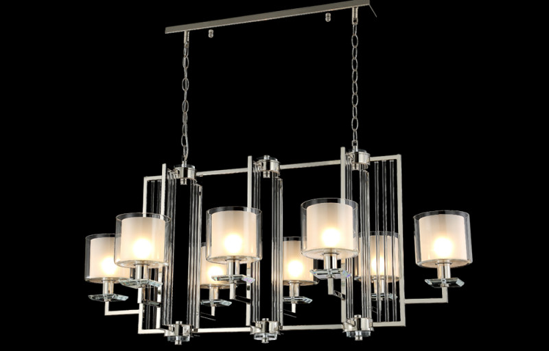 Люстра 108 см Crystal Lux NICOLAS SP8 L1000 GOLD/WHITE золото/прозрачный