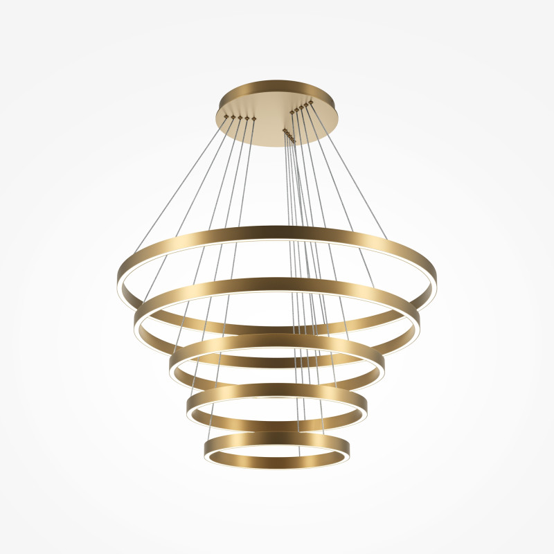 Подвесной светильник 90*20*300 см, LED*173W Rim 2600К-3500К MOD058PL-L200BSK Maytoni, Латунь