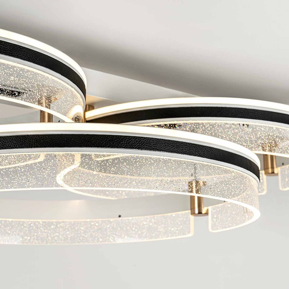 Потолочный светильник 88*50*21- см, *LED*177W, 3000-6000K, MODELIGHT  MDL.1058.880CL WH, Черный, Золото, Белый