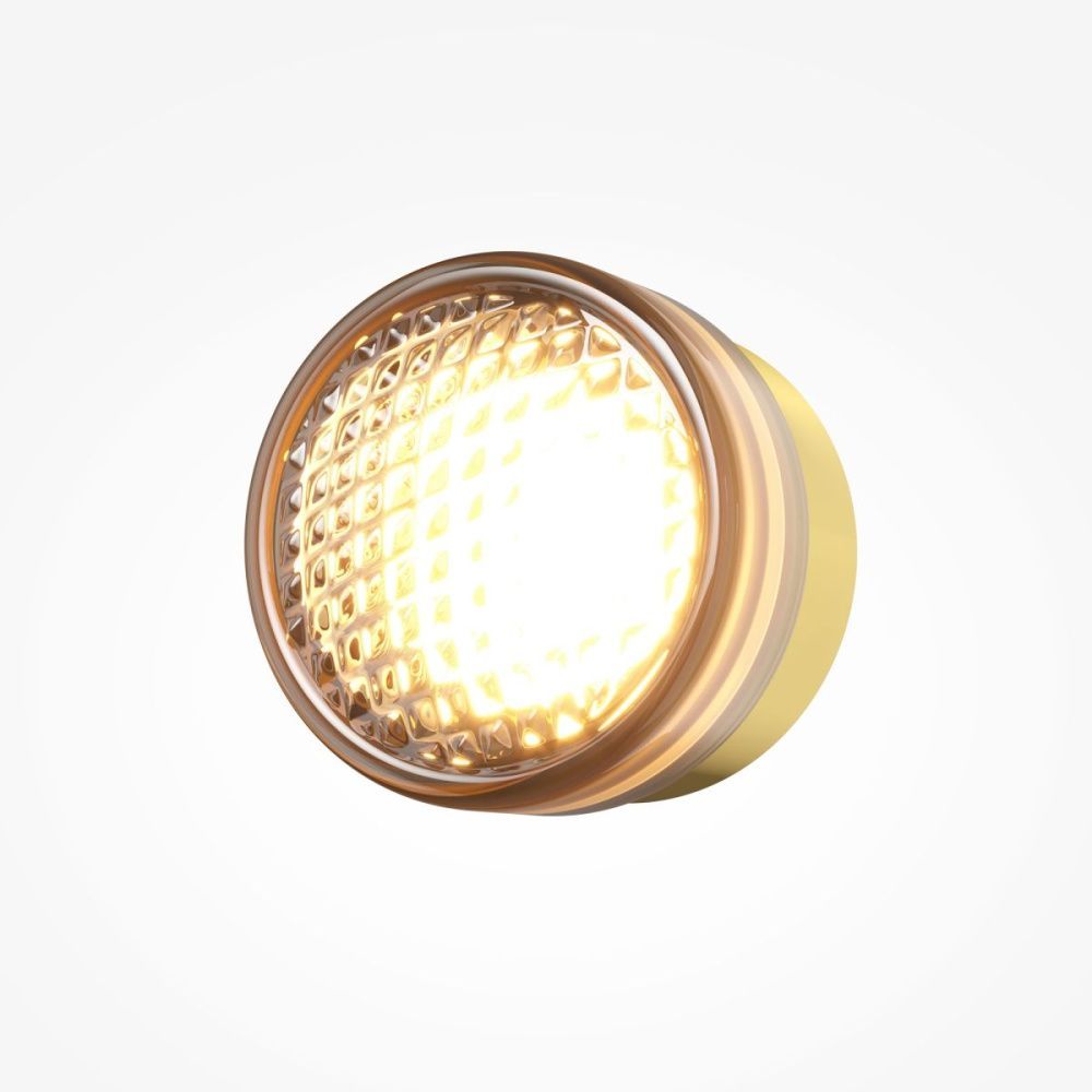 Настенный светильник 13 см, 6W, 2700-4000K, Maytoni Olo MOD493WL-L6BSK, латунь-янтарный