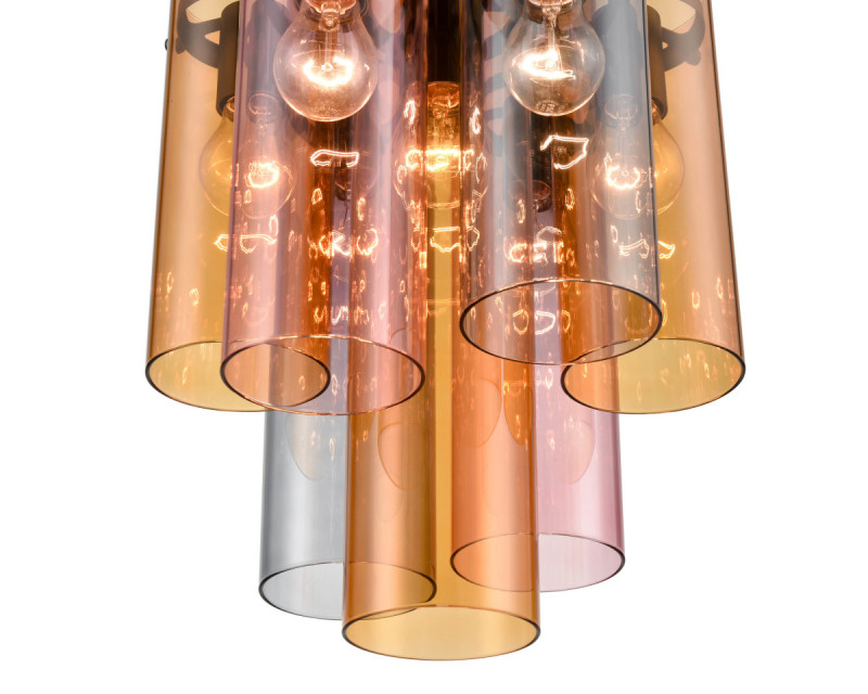 Подвесной светильник  31*153 см, 7*E27 черный Vele Luce Miele VL2093P07