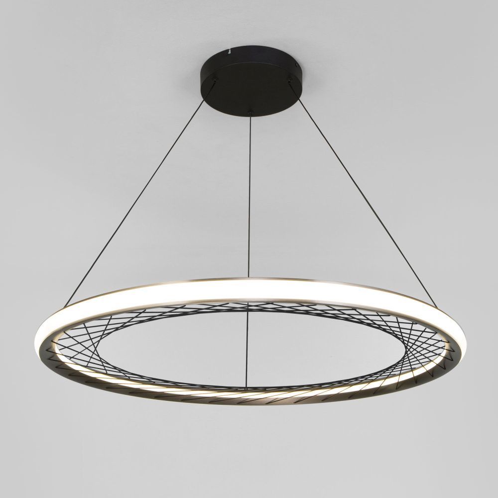 Подвесной светильник 81*81*40-120 см, LED*59W, 4000K, Eurosvet Parafe 40025/1 LED, серый, a069306