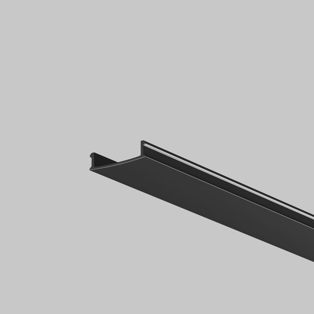 Рассеиватель для профиля 61×14 (Чёрный, 2 м), ALM-6114-B-DF-2M 642014, 200*2* см, Maytoni Led Strip 642014, Черный