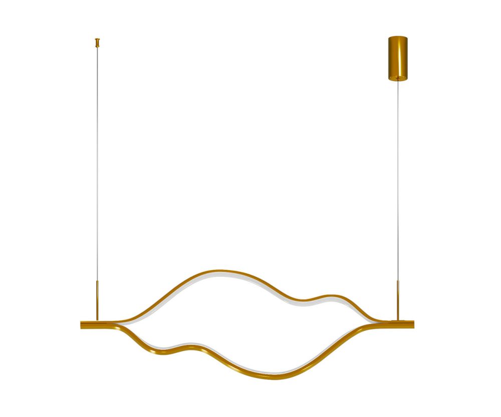 Подвес 140*200 см, LED 50W, 3000K Линн латунь Kink Light 08258-140,36P