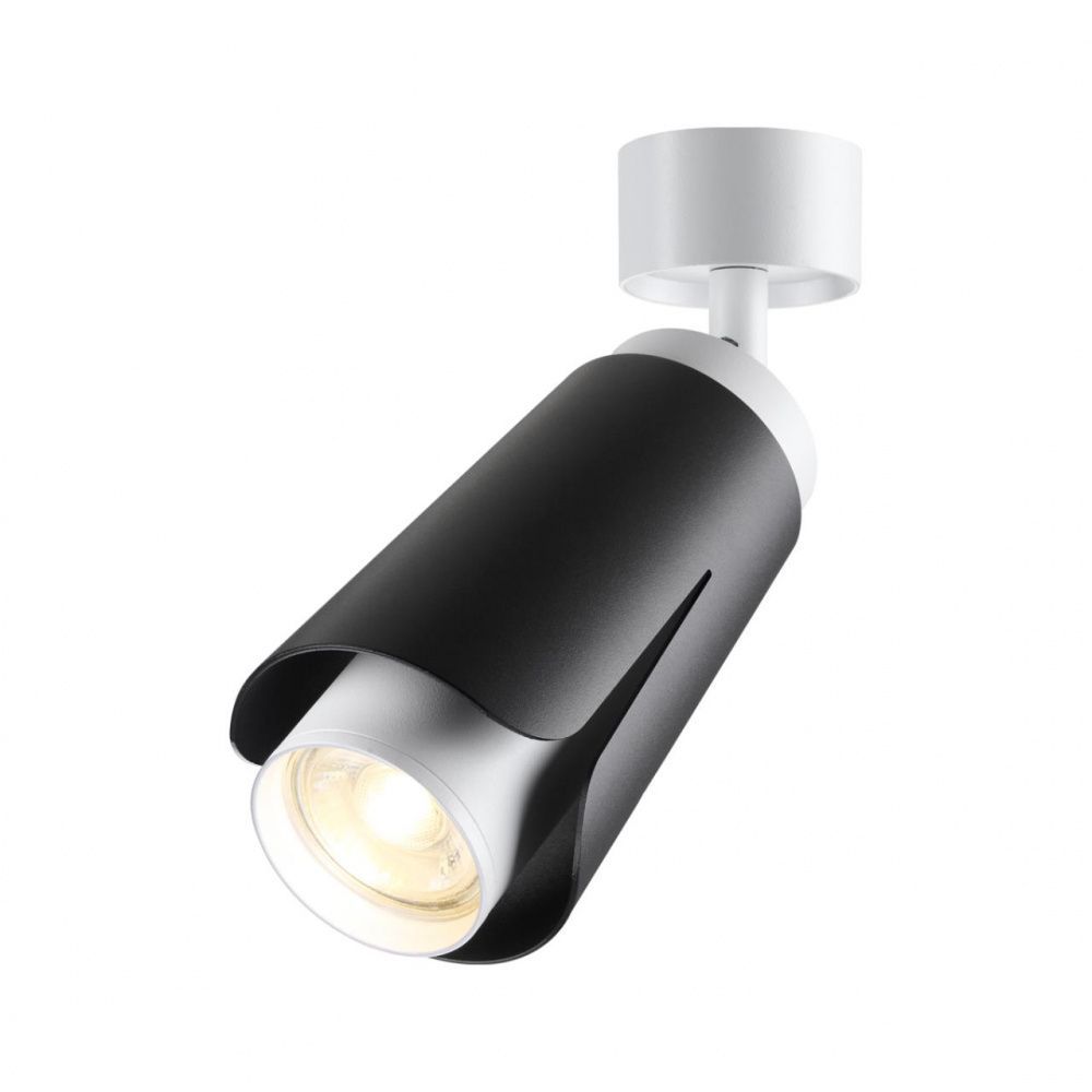 Светильник 8 см, Novotech Tulip 370828, черный-белый