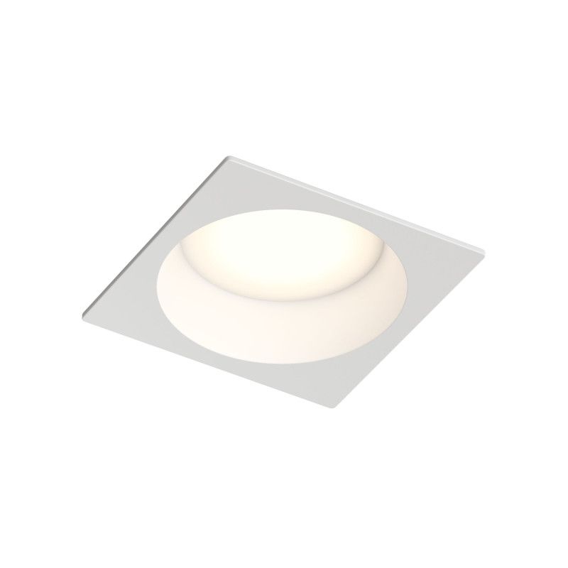 Влагозащищенный светильник 8,2*8,2*4,7- см, 1*GU5.3*15W, Denkirs Deep DK3104-WH, белый полимер