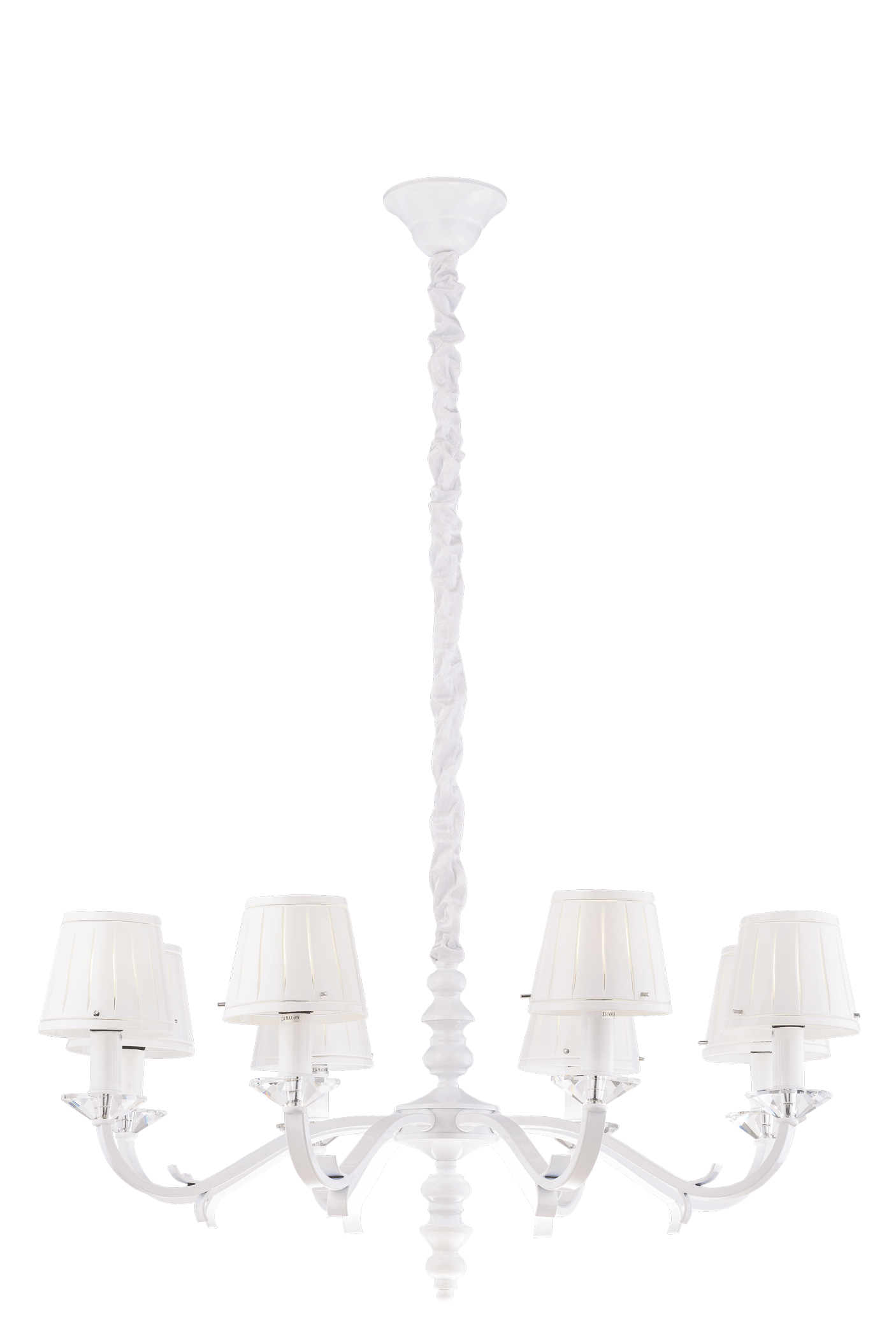 Люстра 840*400-1100, 8*E14, 40W Sfera Sveta Модерн 2012/8 WHITE, Белый