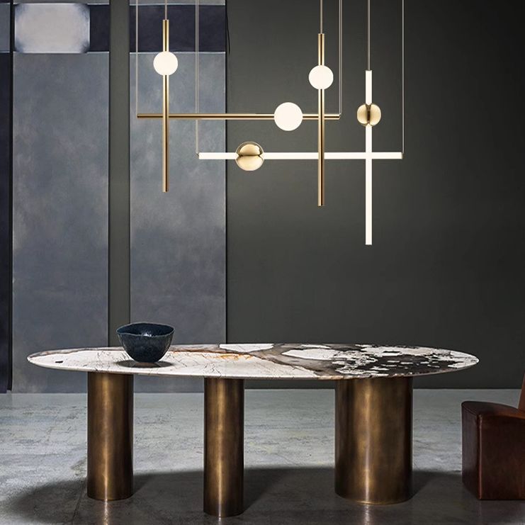 Подвесной светильник lee broom ORION GLOBE LIGHT 91*13*50 см, 1*LED*20W, ImperiumLoft 40.1625, Золотистый