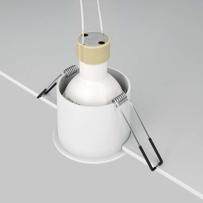 Встраиваемый светильник Maytoni Reif DL049-01WG, белый-золото