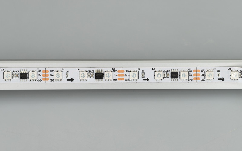 Лента SPI-B60-10mm 12V RGB-PX3 (14.4 W/m, IP20, 5060, 5m) (Arlight, Открытый, IP20) 026367(2). Цена указана за 5 метров. Продается кратно 5 метрам.