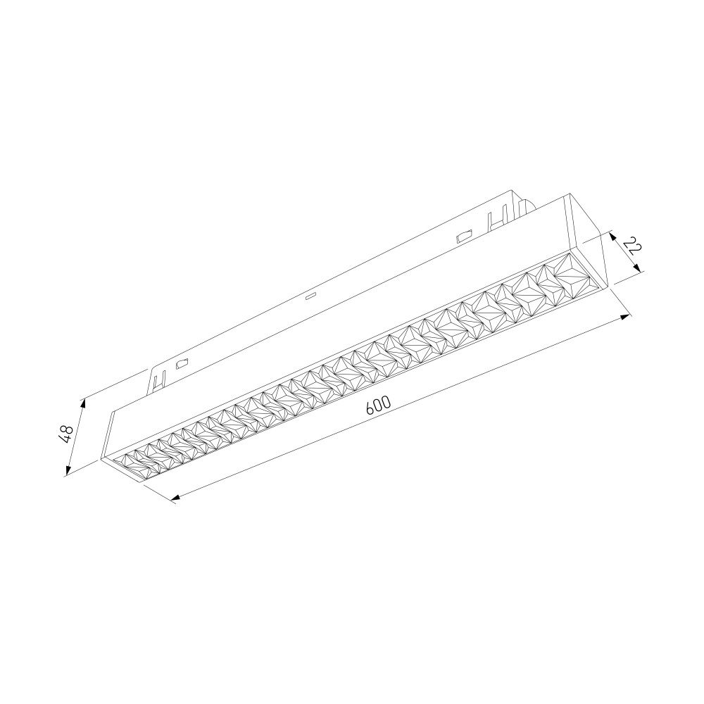 Slim Magnetic Трековый светильник 20W 4000K черный 85531/01 Elektrostandard  4690389217432, a071085