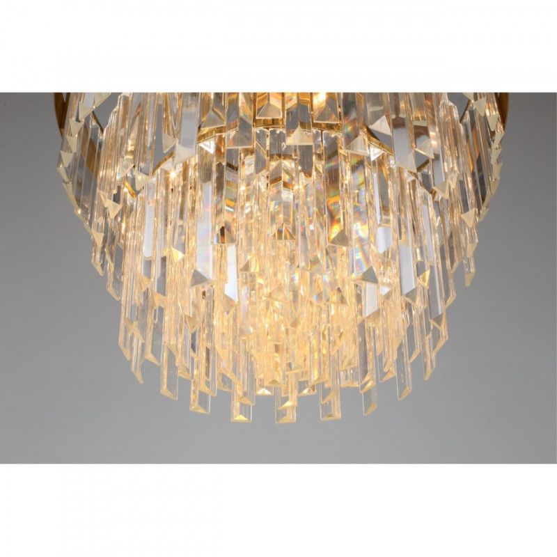 Каскадная люстра 50*60-100 см, 9*E14, 40W, Aployt Mariz APL.813.13.09, латунный