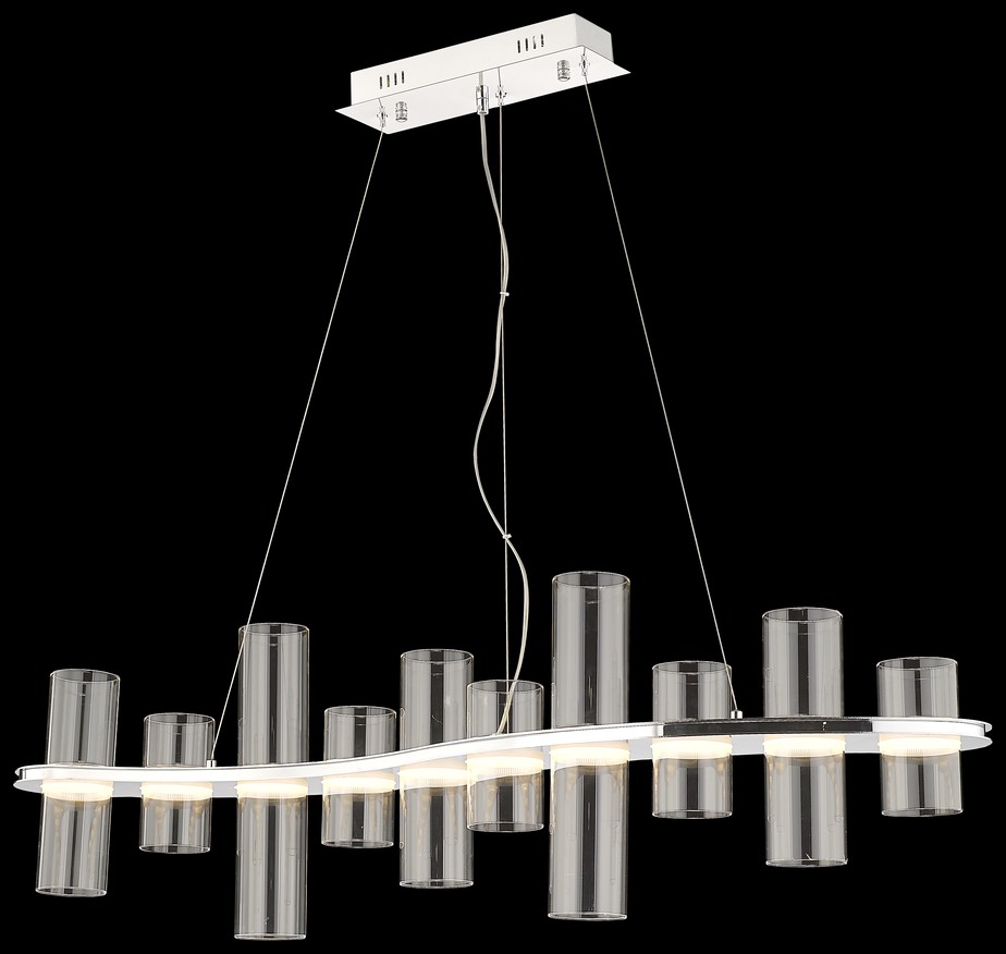 Светильник подвесной Wertmark Paula WE157.10.123, 112*23 см, хром