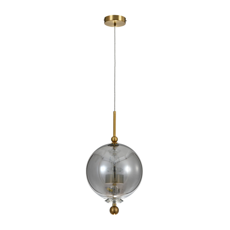 Подвесной светильник 25*25*189 см, LED, 7W, 4000К, Indigo ILLUSIONE V000187L бронзовый, 11055/1P Smoke