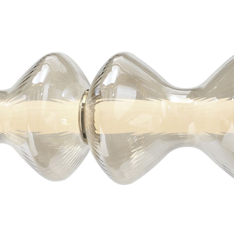 Подвесной светильник 110,5*14*-200 см, 1*LED, 28W, 3000K, ST-Luce Spine SL6136.243.01, золотой