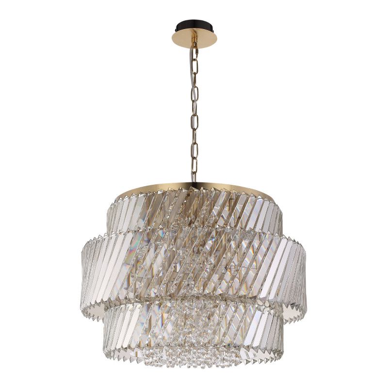 Подвесная люстра *55*170 см, 12*E14*40W, ST-Luce RITZ SL6138.303.12, латунный