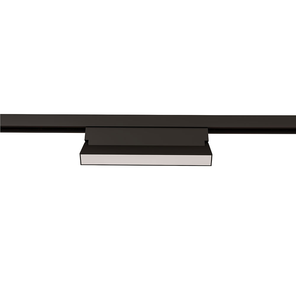 Трековый светильник 10,8*21,9*2,2 см, 1*LED, 12W, Arte Lamp Linea A4697PL-1BK, Черный
