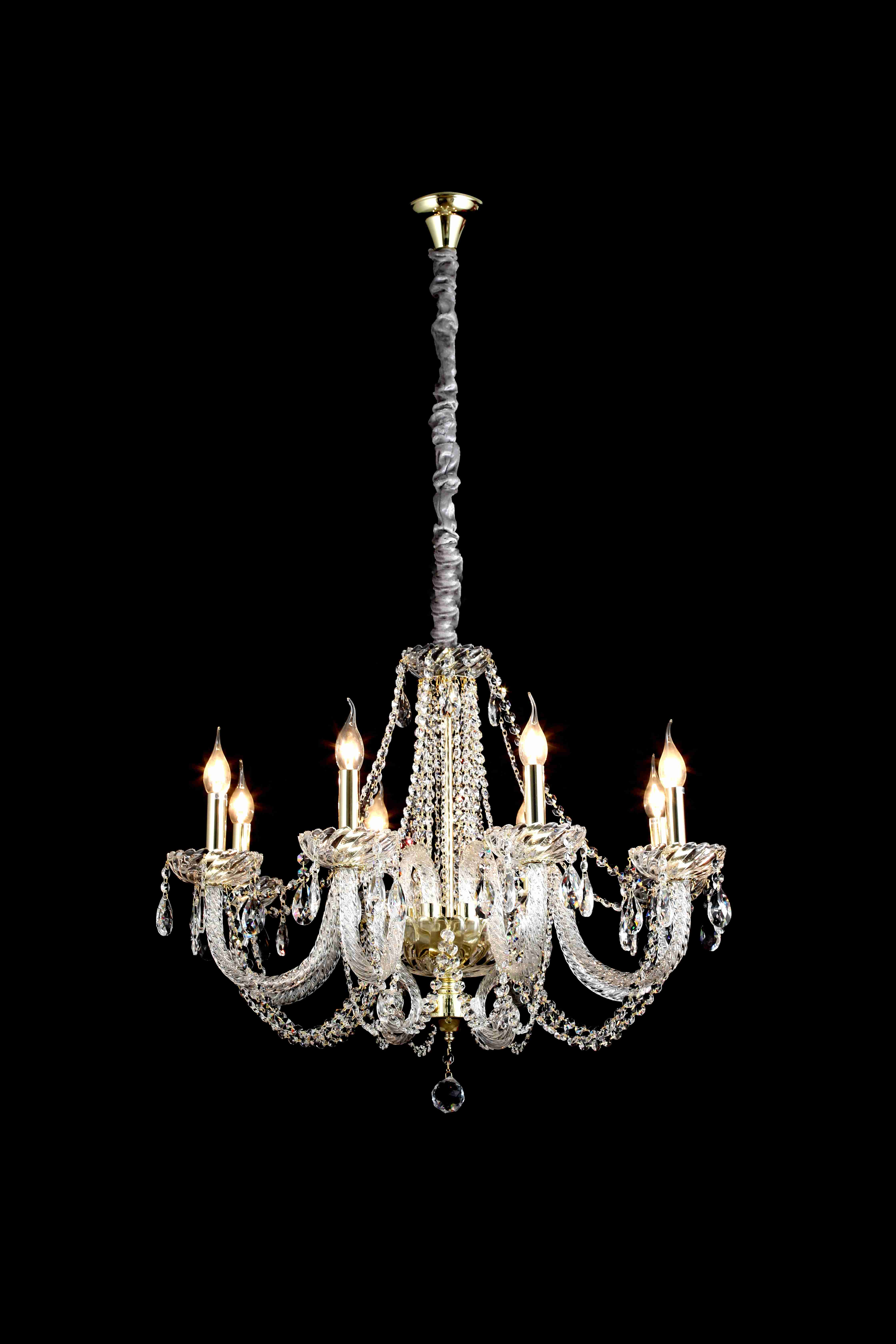 Люстра 750*660, 8*E14, 40W NewRgy Premium 8293/8G GOLD, Золото
