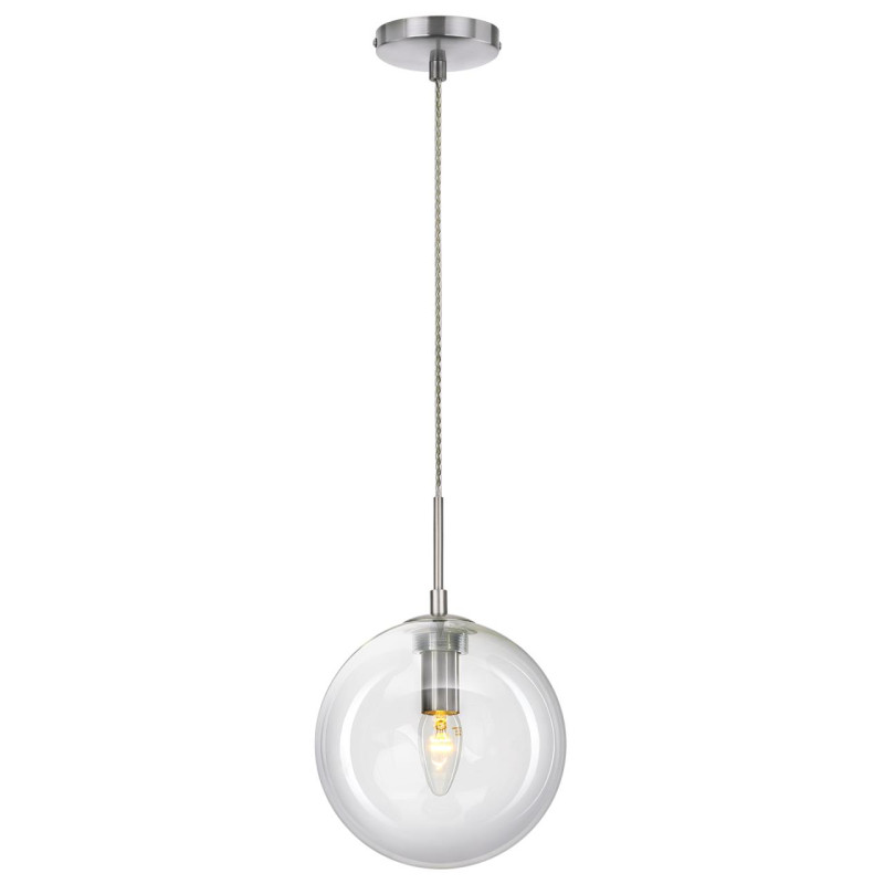 Светильник подвесной 20*130 см, 1*E14, Матовый хром Citilux Томми CL102621