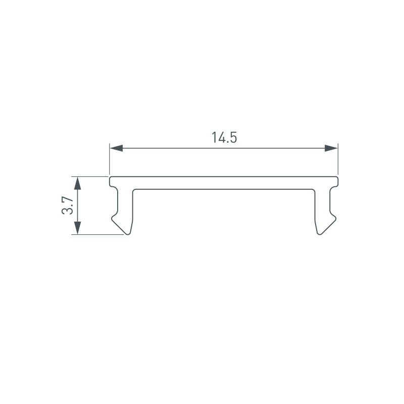 Экран Arlight 049155 200*1,45*0,43 см. Цена указана за 2 метра. Продается кратно 2 метрам.