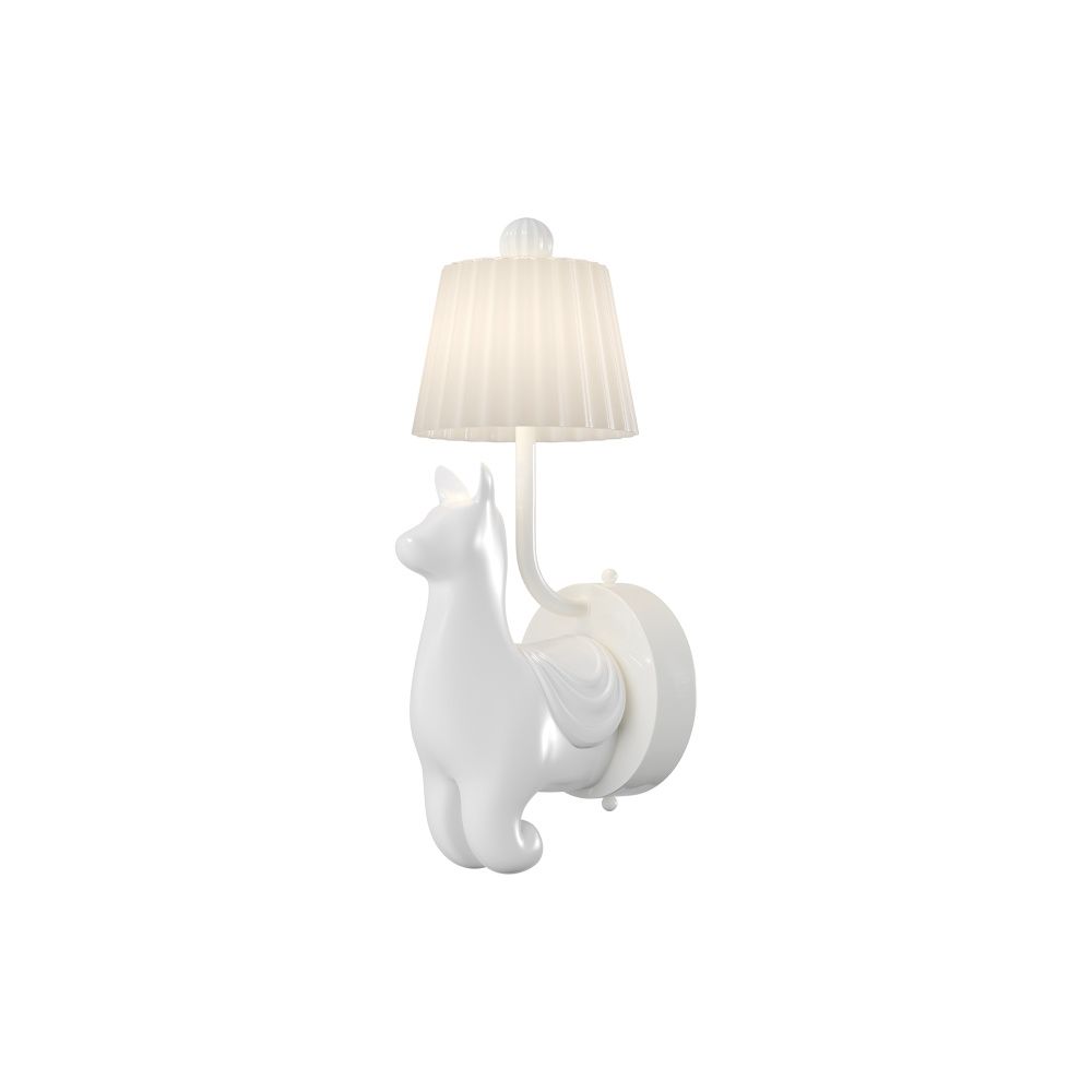 Бра 15,5*13-34 см, LED*8W, 3000K, Maytoni Senor Alpaca MOD377WL-L6W3K, Белый