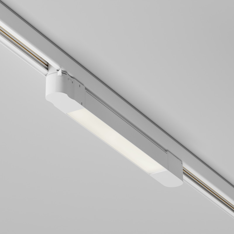 Трековый трехфазный светильник 38 см, 10W, 4000K, Maytoni Basis TR196-3-10W4K-W, белый