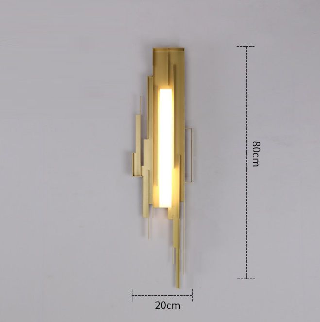 Светильник DZN-13307 ЗОЛОТО  D200/H800/1/LED/8W/4500K (аналог 65506)