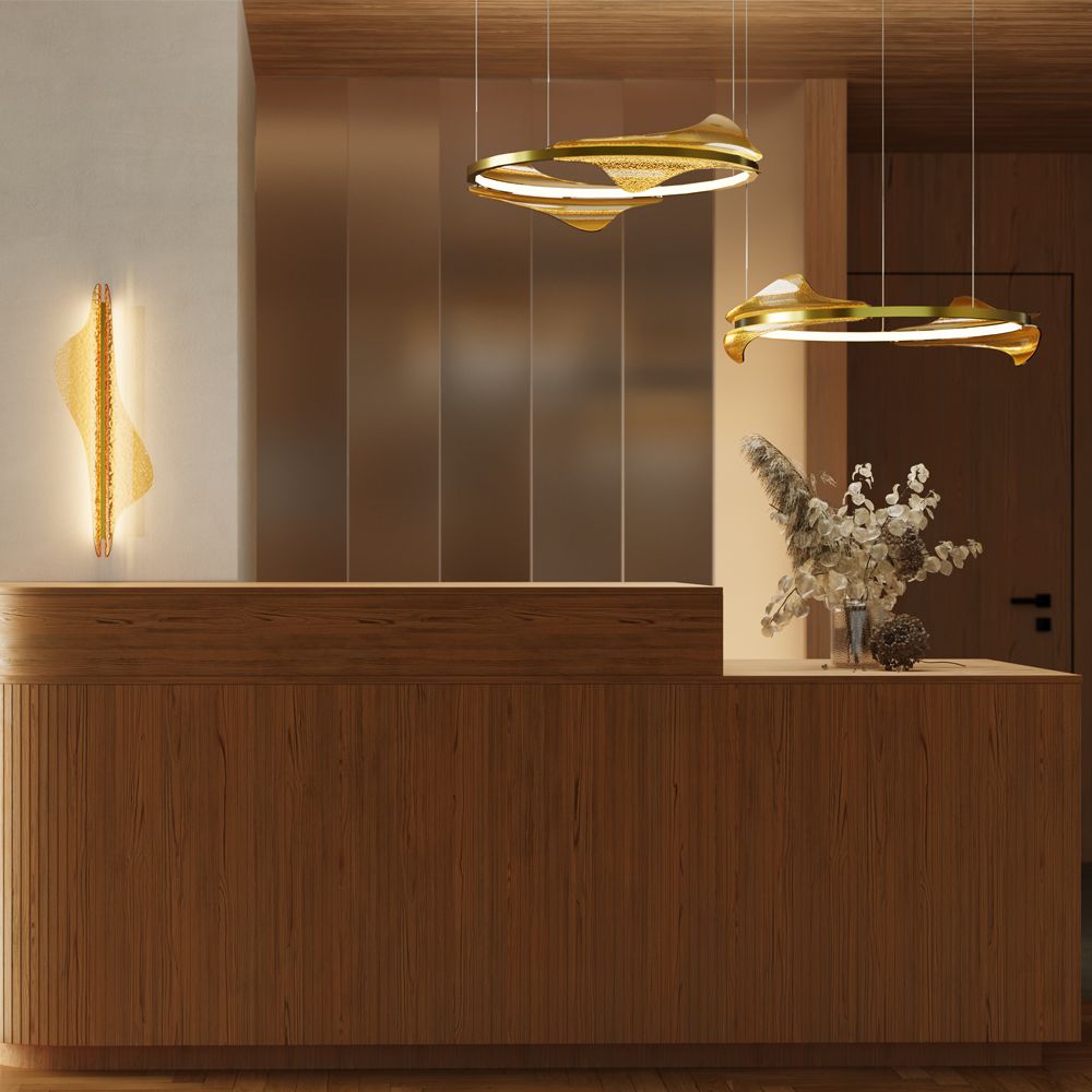 Бра 6,8*22*-60 см, *LED*9W, 3000K, Maytoni Botanica MOD513WL-L10BS3K, Латунь
