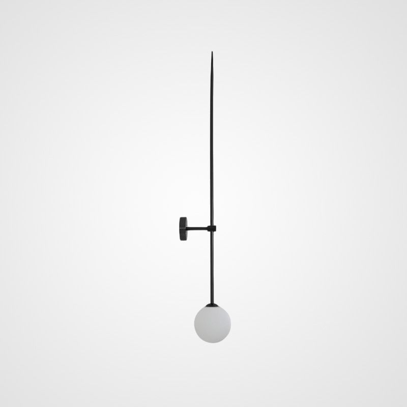 Бра LINES Ball 72 Black 12*12*72 см, 1*G4*30W, ImperiumLoft LINES-12, Чёрный
