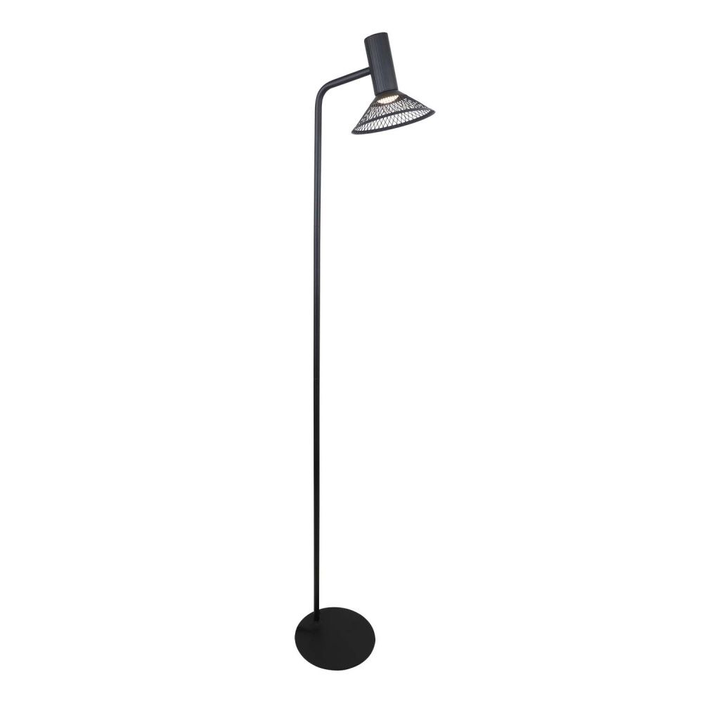 Торшер 23*155-155 см, 1*LED, 6W, 3000K, F-Promo Metrics 4623-1F, черный матовый