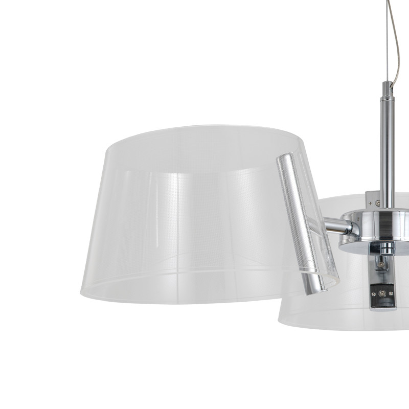 Подвесная люстра 60 см, 30W, 4000K, Indigo Orlare 14021/1P Chrome V000105L, хром, 14021/3P Chrome