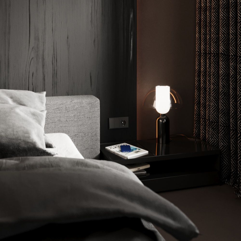 Перекрестный переключатель встраиваемый двухклавишный 10А, черный матовый Voltum S70 VLS020508, Пластик Soft touch