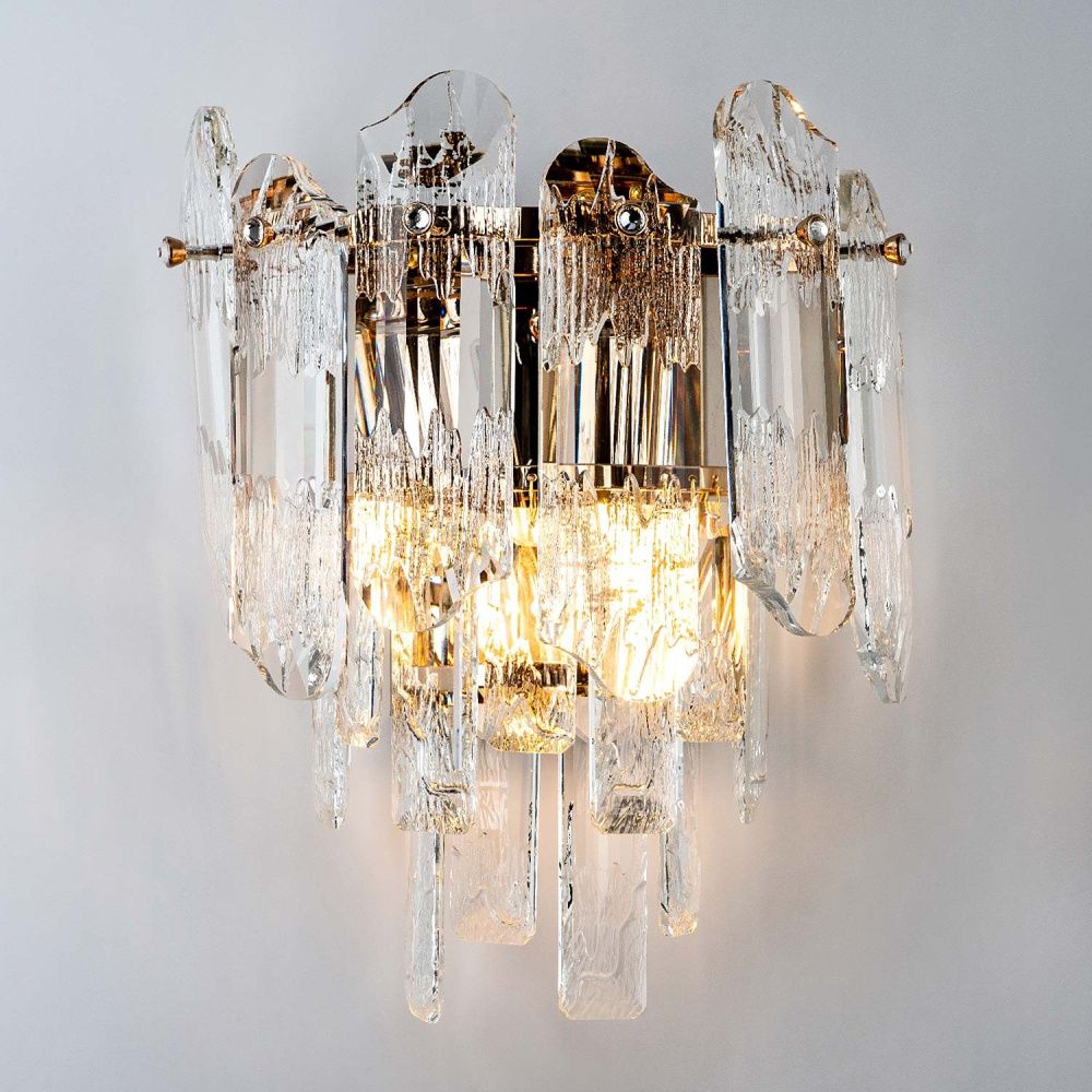 Настенный светильник 23x14x26см, Е14, 2x40Вт, , Modelux ML.7083.02 GD Золото