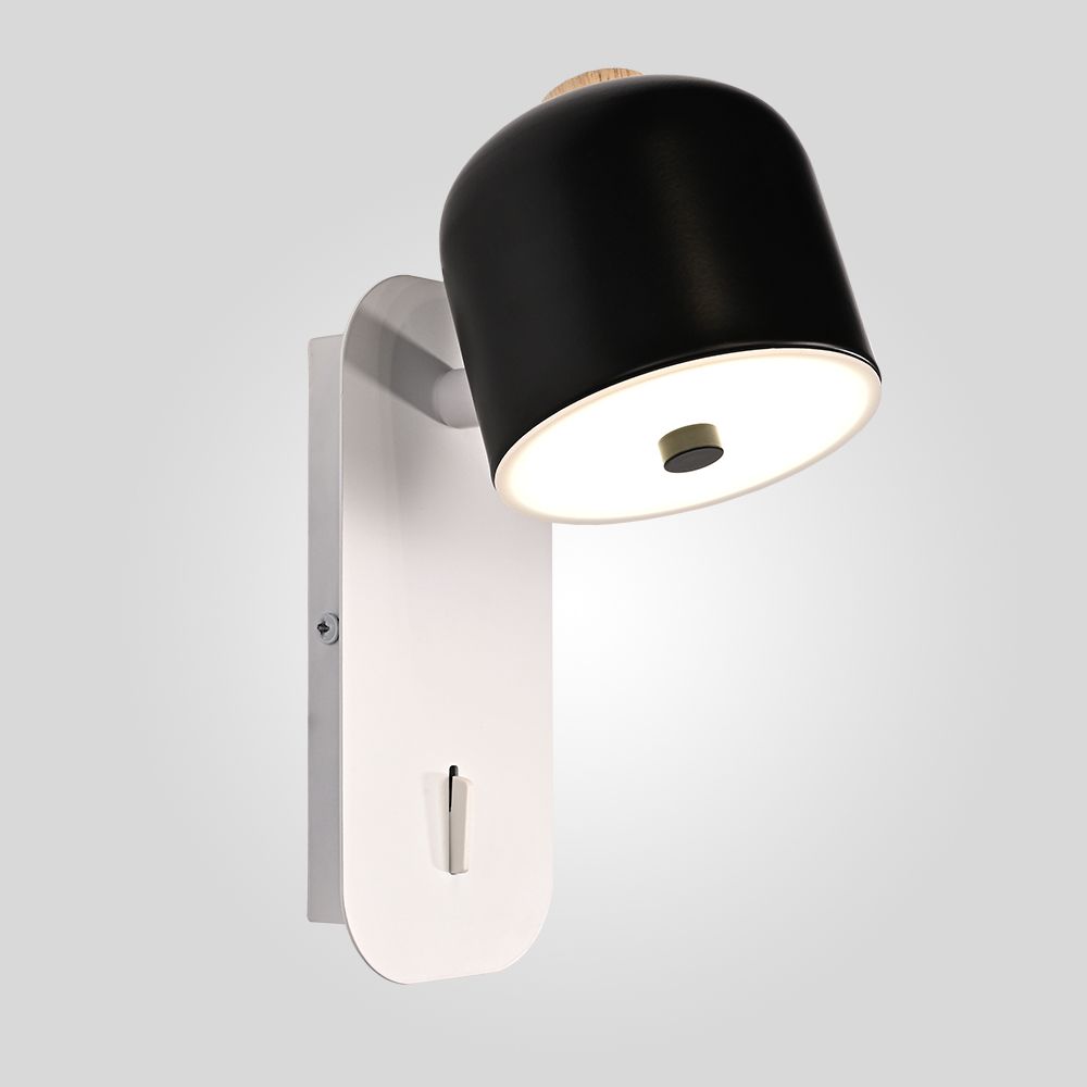Бра STILLE Черно-Белый 8*15*22 см, 1*LED*7W, 3000, 4000, 5000K, ImperiumLoft STILLE01, Белый