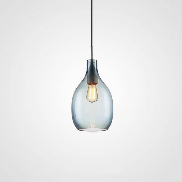 Подвесной светильник LOVISA A Blue 23*23*49 см, 1*E27*60W, ImperiumLoft LOVISA01, Чёрный