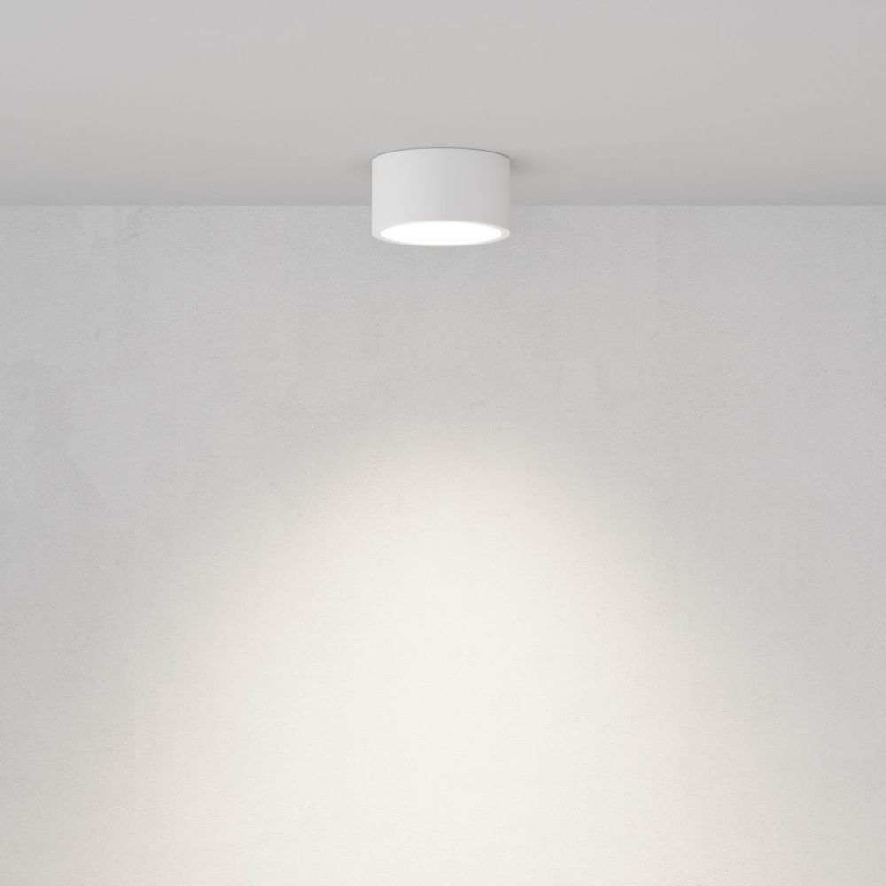 Накладной светильник 10 см, Maytoni Conik Gyps C001CL-GX53-W, белый гипс