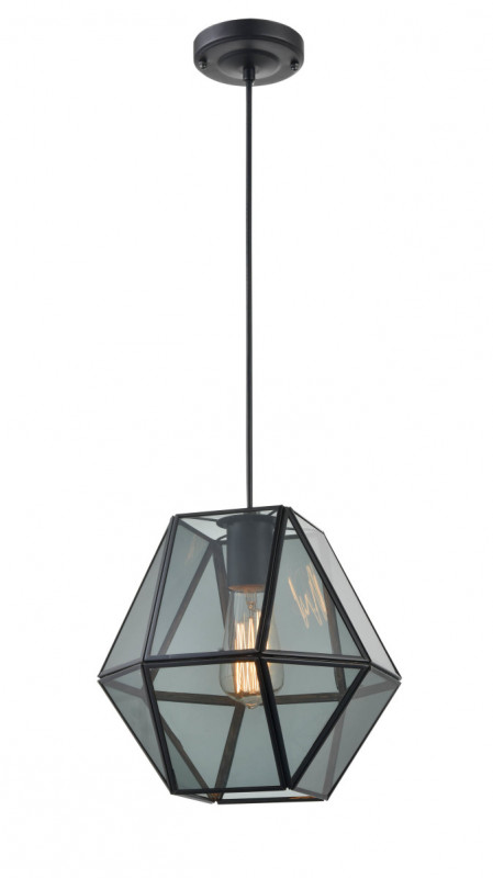 Подвесной светильник  25*147 см, 1*E27 матовый черный Vele Luce Bergamo VL5082P31