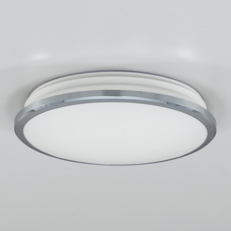 Светильник для ванной, диаметр 28 см, 16W, 4000К CL702161N Citilux ЛУНА, IP54, LED 16W, Хром