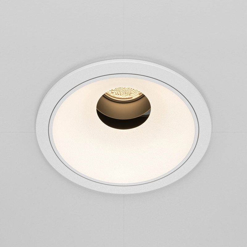 Встраиваемый светильник 8,3*7 см, LED*10W, 3000 К, Wise DL057-10W3K-W Maytoni Downlight, Белый
