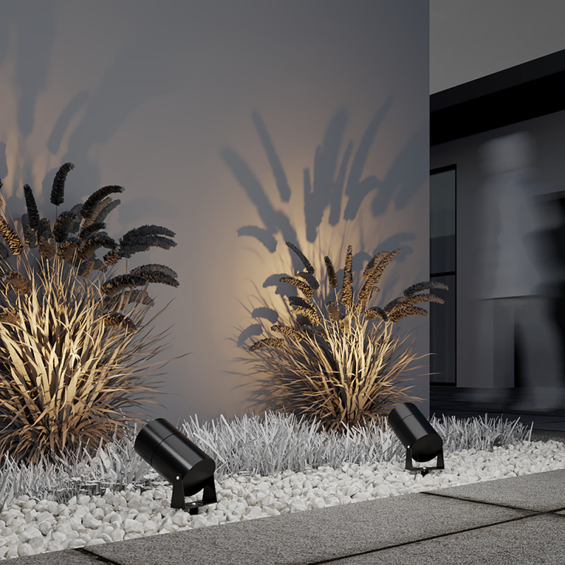 Светильник 11 см, 15W, 3000K, Maytoni Bern O050FL-L15GF3K, графит