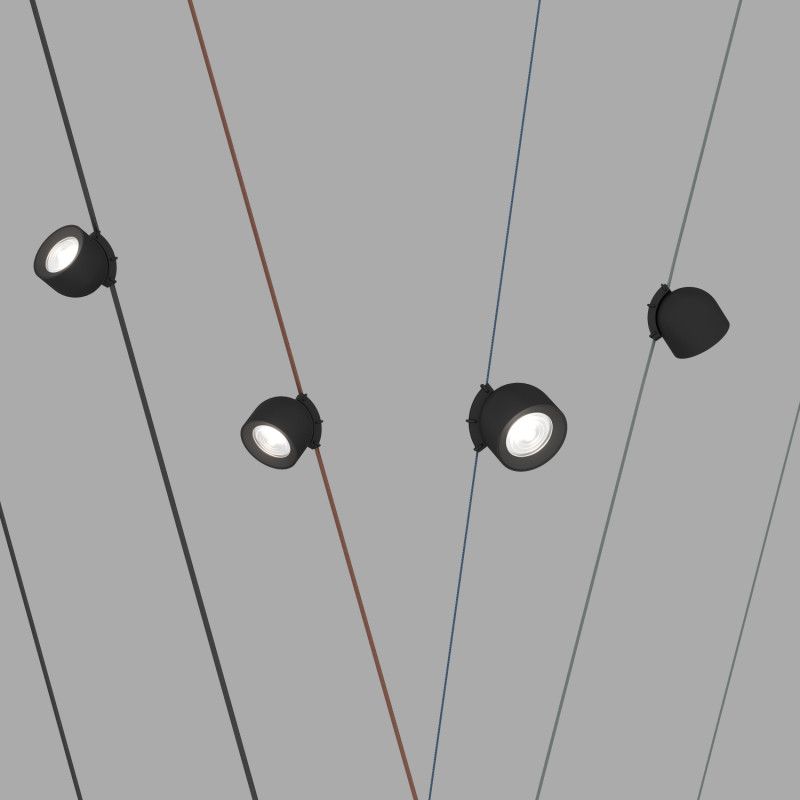Светильник на шине *10*10,7- см, *LED*12W, 2700-6000K, Denkirs BELTY SPOT DK5640-BK, черный пластик