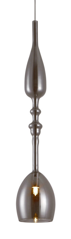Светильник подвесной 9 см, Crystal Lux LUX NEW SP1 C SMOKE Хром