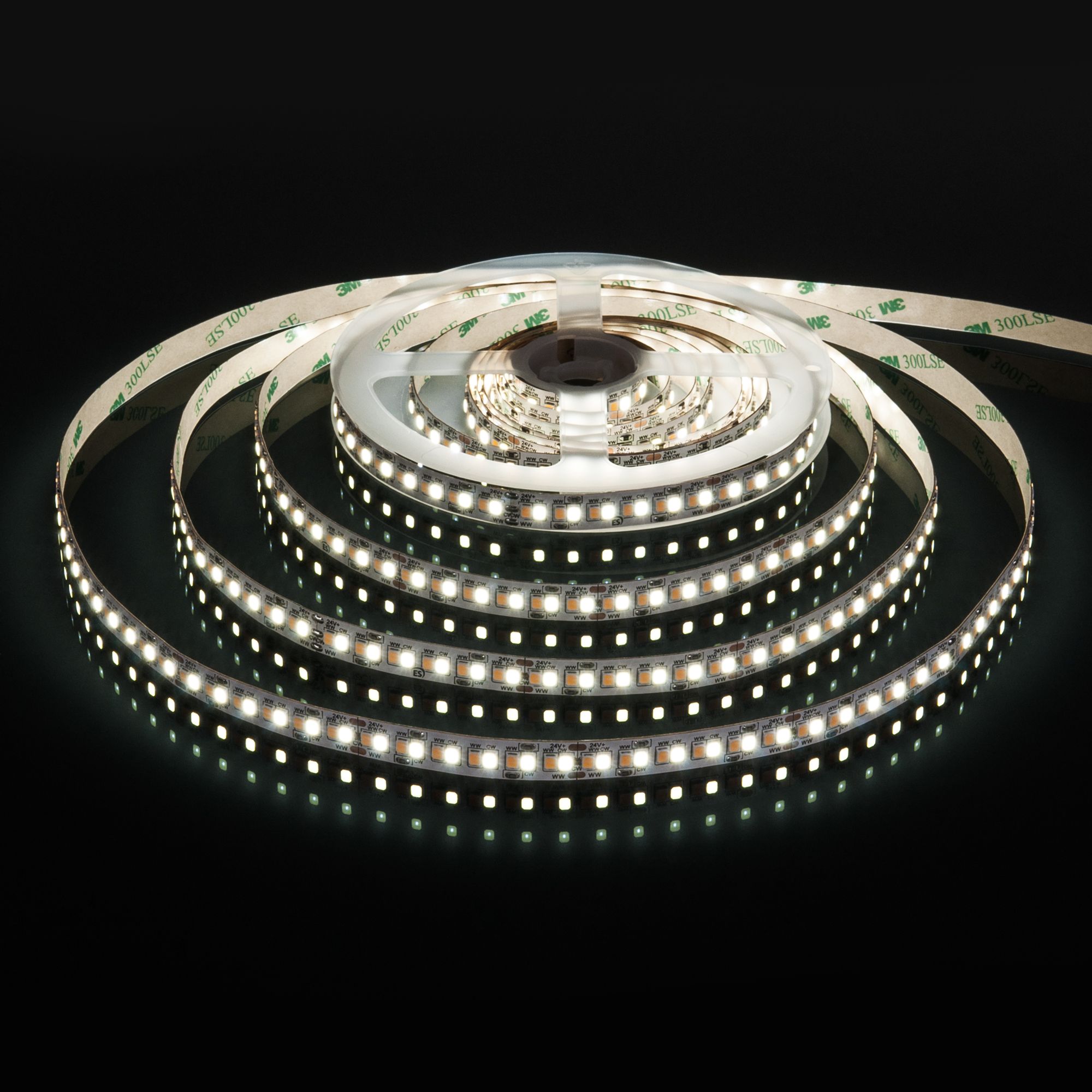 Светодиодная лента Лента светодиодная 24V 16W 240Led 2835+2835 IP20 MIX теплый белый/холодный белый, 5м Elektrostandard